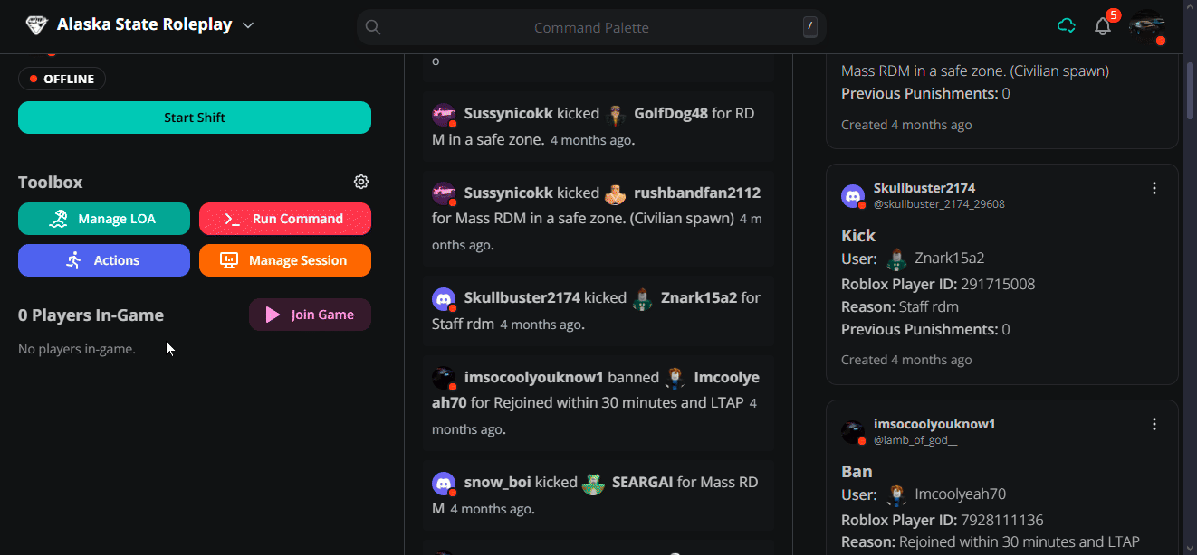 Melonly absence system within SoCal